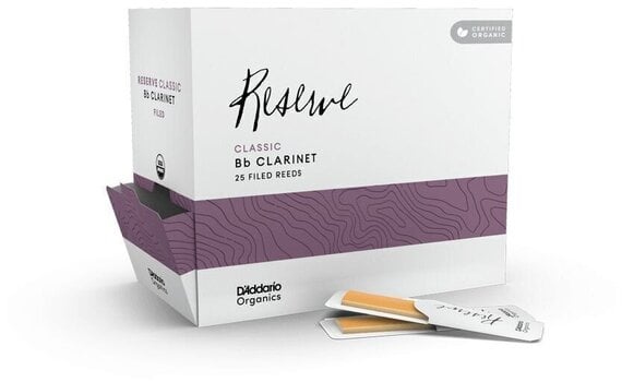 Тръстикова пластинка за кларинет Rico Organic Reserve Classic 2.5 3-Pack Тръстикова пластинка за кларинет - 2