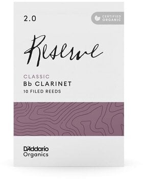 Jezičak za klarinet Rico Organic Reserve Classic 2.5 10-pack Jezičak za klarinet - 4