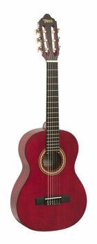 Guitarra clássica Valencia VC203 3/4 Transparent Wine Red - 2