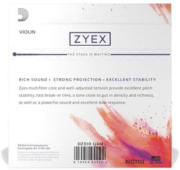 Violinsträngar D'Addario DZ310 1/4M Violinsträngar - 4