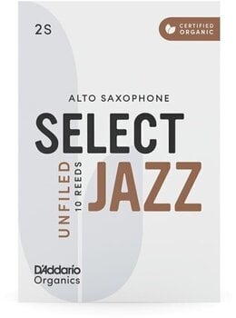 Тръстикова пластинка за алт саксофон Rico Organic Select Jazz Unfiled 3 Hard 10-pack Тръстикова пластинка за алт саксофон - 6