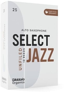 Тръстикова пластинка за алт саксофон Rico Organic Select Jazz Unfiled 3 Hard 10-pack Тръстикова пластинка за алт саксофон - 8