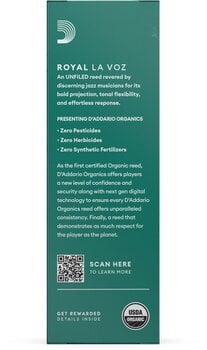 Ancia Sassofono Baritono Rico La Voz Medium Soft 5 Pack Ancia Sassofono Baritono - 7