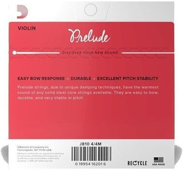 Cuerdas de violín D'Addario J812 4/4M Cuerdas de violín - 4