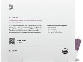 Тръстикова пластинка за кларинет Rico Organic Reserve Classic 3.5 25-Pack Тръстикова пластинка за кларинет - 3