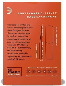 Blastt für Klarinett Rico RFA1025 2.5 10-pack Blastt für Klarinett - 4