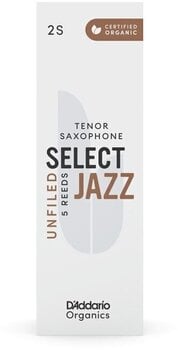 Jezičak za tenor saksofon Rico Organic Select Jazz Unfiled 2 Soft 5-pack Jezičak za tenor saksofon - 6