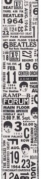 Tekstilni remen za gitaru D'Addario 50BTL14 Beatles 1964 US Tour Ticket Stubs Tekstilni remen za gitaru - 2