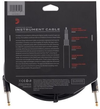 Instrument Cable D'Addario PW-AMSGRA-15 American Stage Instrument Cable - 6