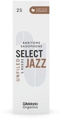 Тръстикова пластинка за баритон саксофон Rico Organic Select Jazz Unfiled 3 Medium 5-pack Тръстикова пластинка за баритон саксофон - 5