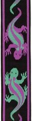 Textile guitar strap D'Addario 50PW01 Vintage Planet Waves Lizards Purple Lizards Textile guitar strap - 1