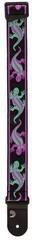 Textile guitar strap D'Addario 50PW01 Vintage Planet Waves Lizards Purple Lizards Textile guitar strap - 2