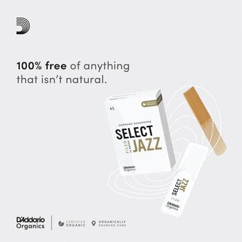 Тръстикова пластинка за баритон саксофон Rico Organic Select Jazz Unfiled 3 Soft 5-pack Тръстикова пластинка за баритон саксофон - 4