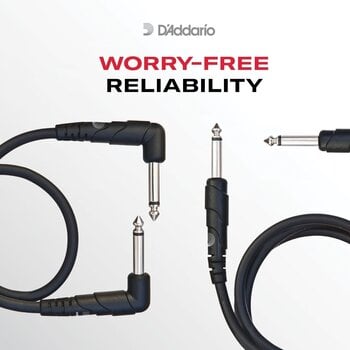 Pataisos kabelis D'Addario PW-CGTPRA-03 Classic Series Right-Angle Pataisos kabelis - 8