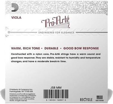 Violstrenger D'Addario J58 MM Violstrenger - 3