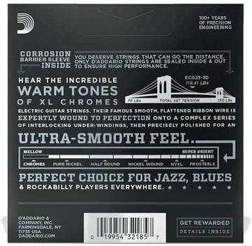 Elektrikitarri keeled D'Addario ECG24-3D Elektrikitarri keeled - 7