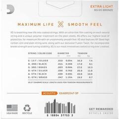 Guitar strings D'Addario XSABR1253-3P Guitar strings - 6