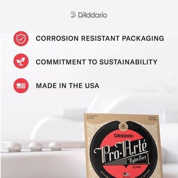 Nylon Strings D'Addario EJ45TT-3D Nylon Strings - 4