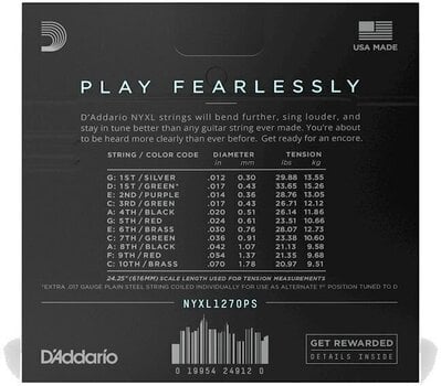 Žice za gitaru D'Addario NYXL1270PS Žice za gitaru - 4