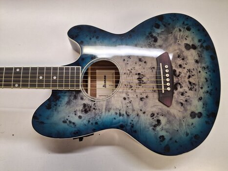 elektroakustisk guitar Ibanez TCY10PA-CBS Cosmic Blue Starburst elektroakustisk guitar (Så godt som nyt) - 2