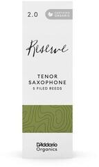 Palheta para saxofone tenor Rico Organic Reserve 3.0 Plus 5-pack Palheta para saxofone tenor - 3