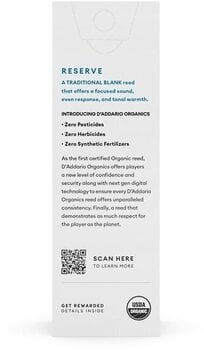 Jezičak za klarinet Rico Organic Reserve 3.0 Plus 5 Pack Jezičak za klarinet - 5