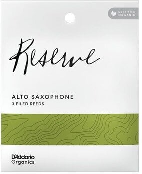 Caña de Saxofón Alto Rico Organic Reserve 3.0 Plus 3-Pack Caña de Saxofón Alto - 3