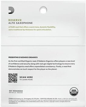 Caña de Saxofón Alto Rico Organic Reserve 3.0 Plus 3-Pack Caña de Saxofón Alto - 4
