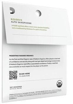 Caña de Saxofón Alto Rico Organic Reserve 3.0 Plus 3-Pack Caña de Saxofón Alto - 5