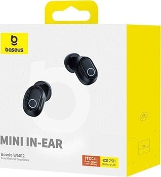 Juhtmeta kõrvasisesed kõrvaklapid Baseus Bowie WM02 Black Juhtmeta kõrvasisesed kõrvaklapid - 8