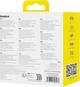 Juhtmeta kõrvasisesed kõrvaklapid Baseus Bowie WM02 Black Juhtmeta kõrvasisesed kõrvaklapid - 9