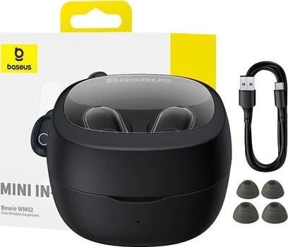 Juhtmeta kõrvasisesed kõrvaklapid Baseus Bowie WM02 Black Juhtmeta kõrvasisesed kõrvaklapid - 10