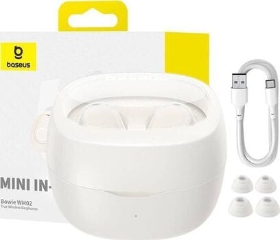 Juhtmeta kõrvasisesed kõrvaklapid Baseus Bowie WM02 White Juhtmeta kõrvasisesed kõrvaklapid - 8