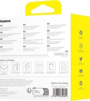 Juhtmeta kõrvasisesed kõrvaklapid Baseus Bowie E16 Black Juhtmeta kõrvasisesed kõrvaklapid - 7