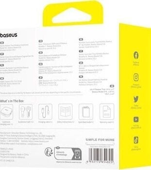 Juhtmeta kõrvasisesed kõrvaklapid Baseus Bowie E16 White Juhtmeta kõrvasisesed kõrvaklapid - 8