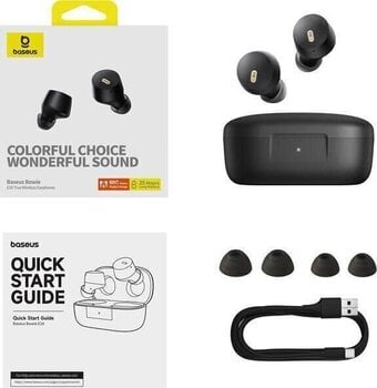 Juhtmeta kõrvasisesed kõrvaklapid Baseus Bowie E18 Black Juhtmeta kõrvasisesed kõrvaklapid - 10