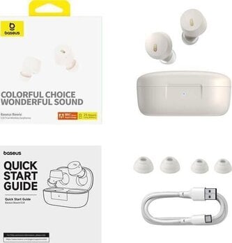 Juhtmeta kõrvasisesed kõrvaklapid Baseus Bowie E18 White Juhtmeta kõrvasisesed kõrvaklapid - 10