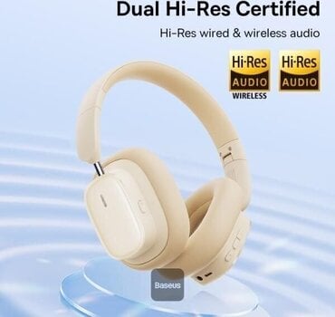 Juhtmeta kõrvapealsed kõrvaklapid Baseus Bowie H1i s ANC White Juhtmeta kõrvapealsed kõrvaklapid - 4