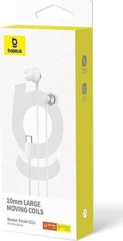 In-Ear Headphones Baseus Encok CZ11 USB-C White In-Ear Headphones - 7