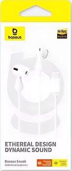In-Ear Headphones Baseus Encok CZ20 USB-C White In-Ear Headphones - 5