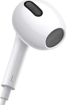 In-Ear Headphones Baseus Encok H17 3,5mm White In-Ear Headphones - 4
