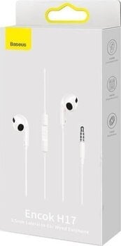 In-Ear Headphones Baseus Encok H17 3,5mm White In-Ear Headphones - 9