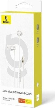 In-Ear Headphones Baseus Encok HZ11 3,5mm White In-Ear Headphones - 7