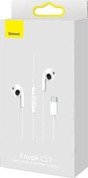 In-Ear Headphones Baseus Encok C17 USB-C White In-Ear Headphones - 10