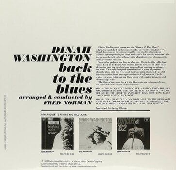 LP ploča Dinah Washington - Back To The Blues (Reissue) (180 g) (LP) - 2