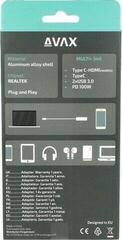 Adaptador de alimentação elétrica Avax HB611 CONNECT+ 5in1 HUB Adaptador de alimentação elétrica - 6