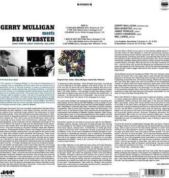 Disco in vinile Gerry Mulligan & Ben Webster - Gerry Mulligan Meets Ben Webster (Reissue) (180 g) (LP) - 2