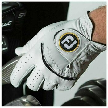 Gloves Footjoy StaSof Mens Golf Glove Pearl LH ML - 4