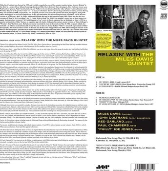 Disc de vinil The Miles Davis Quintet - Relaxin' With The Miles Davis Quintet (Reissue) (Limited Edition) (180 g) (LP) - 2