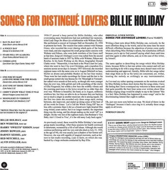 Vinylplate Billie Holiday - Songs For Distingué Lovers (Reissue) (180 g) (LP) - 3